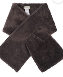 NOOKI - Rivington Faux Fur Scarf, Charcoal