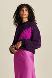 POM AMSTERDAM - Midnight Blue Feather Pullover