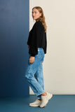 POM AMSTERDAM - Eline Straight Jeans, Mid Blue