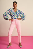 POM AMSTERDAM - Elli Straight Jeans, Blooming Pink