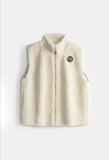 POM AMSTERDAM - Teddy Love Gilet, Ecru