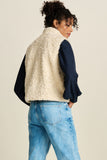 POM AMSTERDAM - Teddy Love Gilet, Ecru