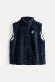 POM AMSTERDAM - Teddy Love Gilet, Navy