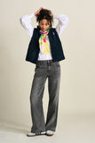 POM AMSTERDAM - Teddy Love Gilet, Navy