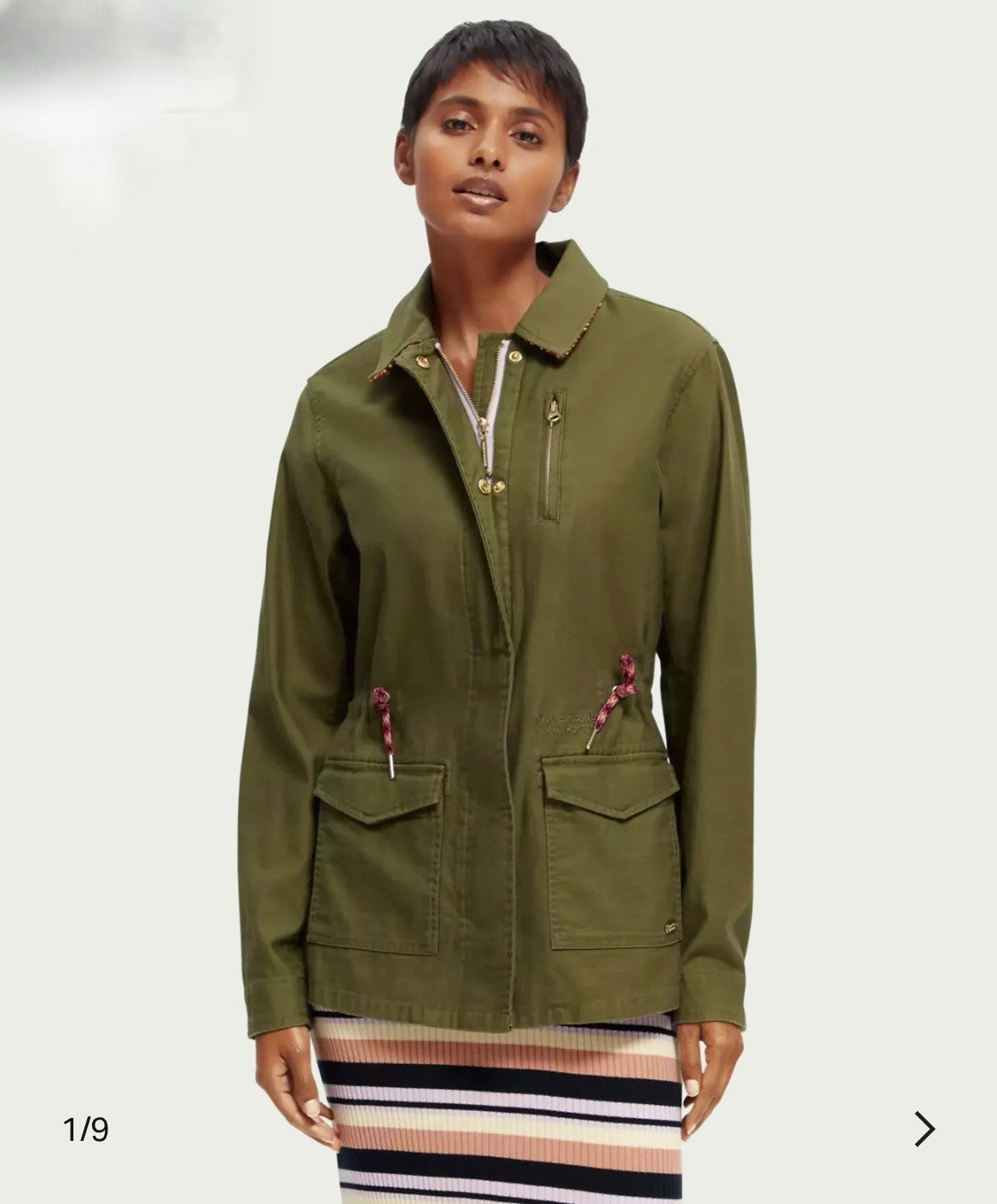SCOTCH SODA Organic Cotton Utility Jacket Fabric Boutique