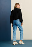 POM AMSTERDAM - Eline Straight Jeans, Mid Blue