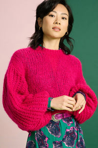 POM AMSTERDAM - Fiery Pink Pullover