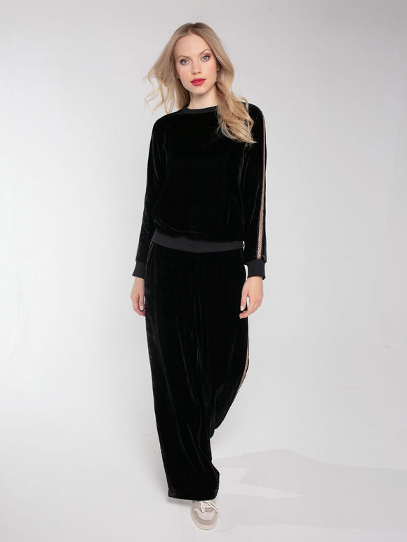 NOOKI - Phoenix Wide Legged Velvet Trousers