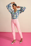 POM AMSTERDAM - Elli Straight Jeans, Blooming Pink
