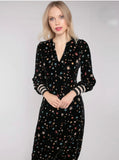 NOOKI Kira Printed Velvet Dress