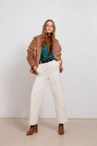 Suncoo Wide Leg Corduroy Jeans