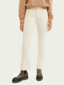 Scotch & Soda High Rise Kick Flare - Cream