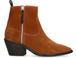Maruti Alex Cognac Suede Ankle Boots