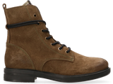 Maruti Anabela Suede Ankle Boots - Green