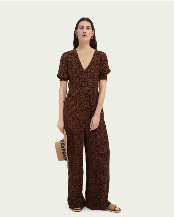 Scotch & Soda Animal Print Jumpsuit