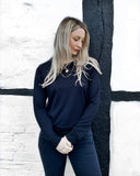 Stripe & Stare Sweatshirt - Black