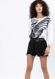 RELIGION Wings Graphic Top